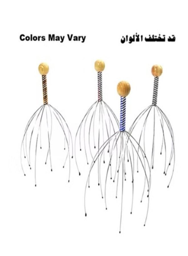أداة تدليك فروة الرأس والرقبة للاسترخاء والتخلص من التوتر، تصميم مريح لتحفيز الدورة الدموية، يقلل الإجهاد ويمنح شعور بالراحة والهدوء في أي وقت - Image 1